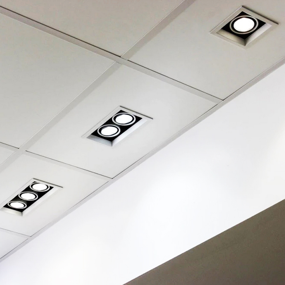 BrightLux-LED Grille Downlights – Triple